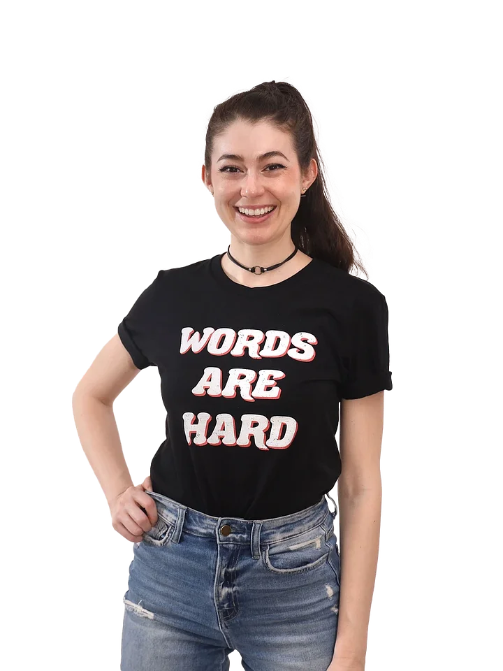 Retro Words Are Hard Tee product image (1)