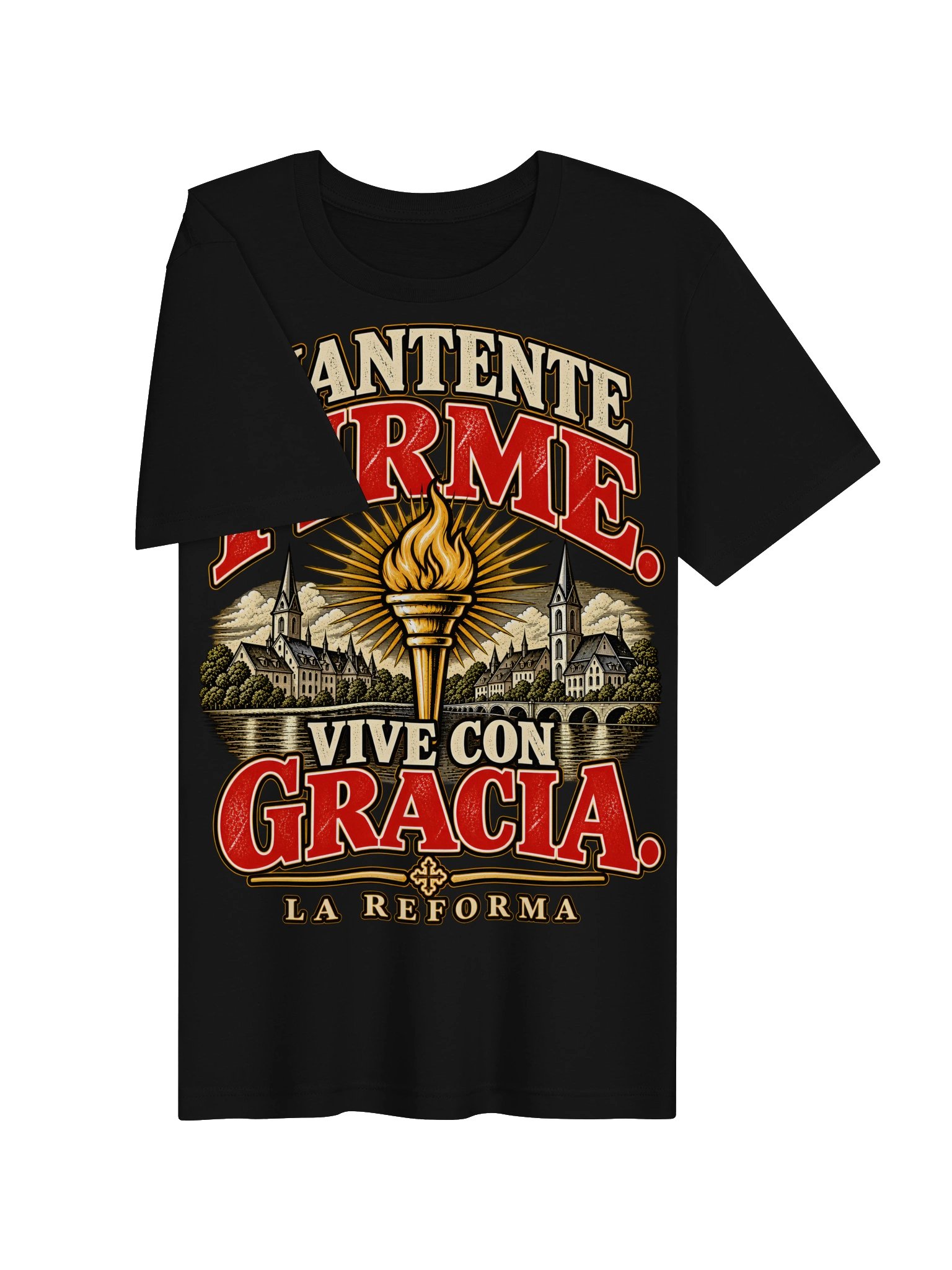 Mantente Firme. Vive con Gracia. | Camiseta de la Reforma product image (3)