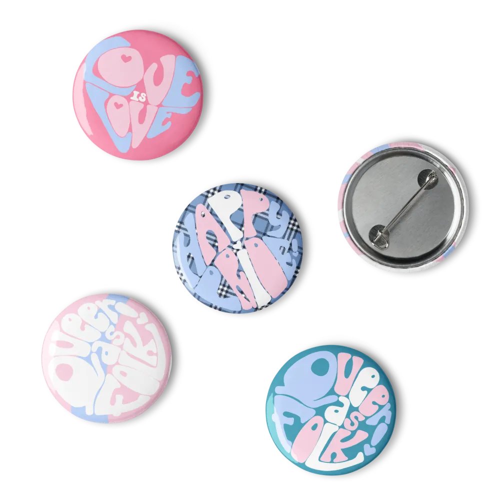 Transgender Pride pin badge set product image (1)