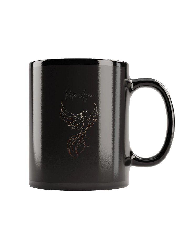 Phoenix Rebirth Black Glossy Mug product image (1)