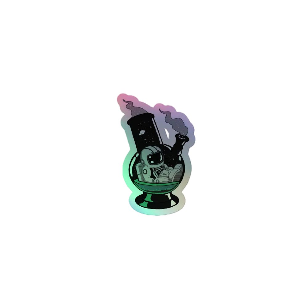 Bongstronaut Holographic Sticker product image (1)