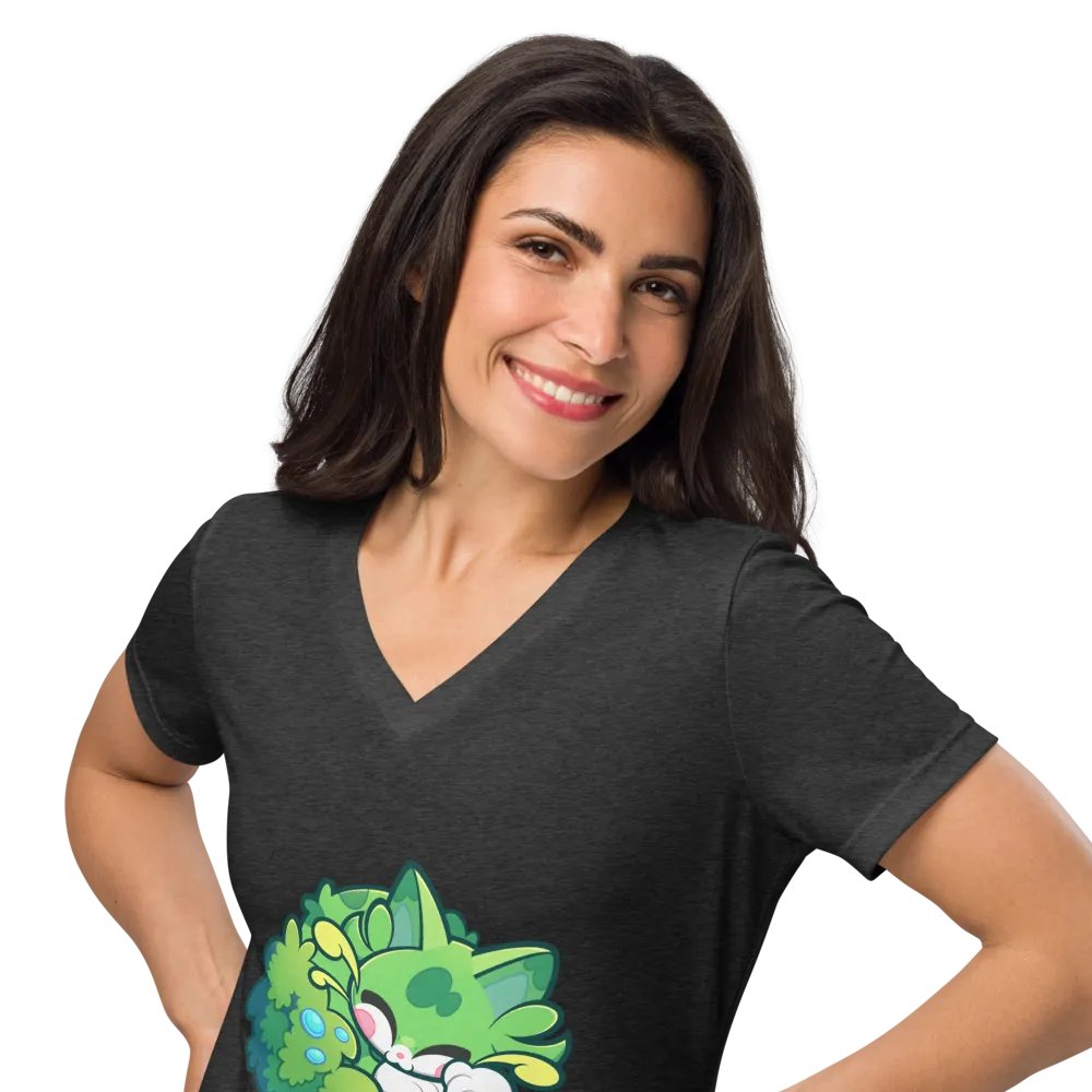 Sleeping Chloe • Women's Relaxed V-Neck T-shirt product image (3)