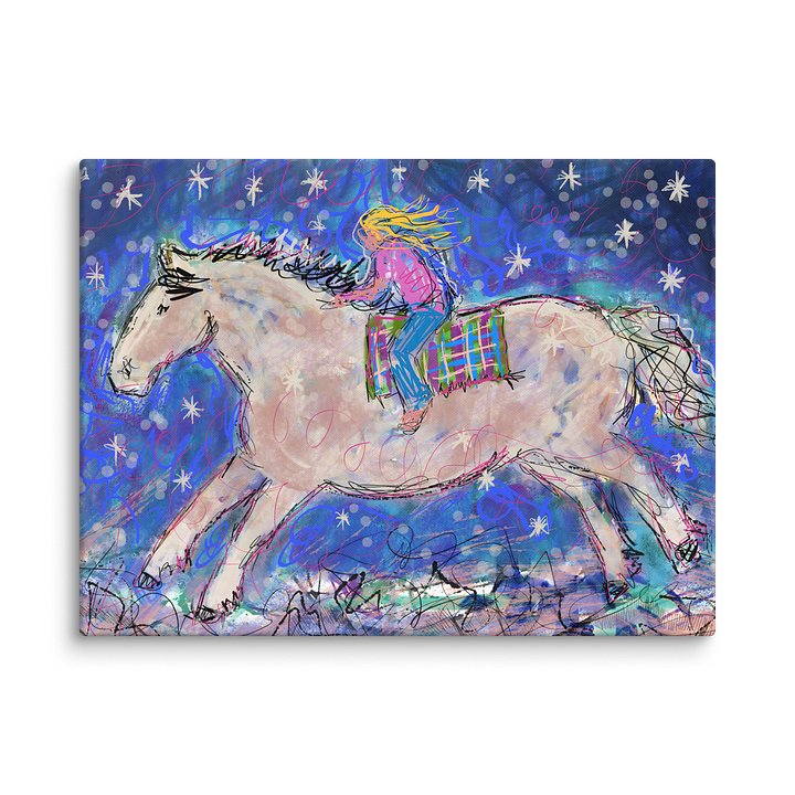 Night Flight Girl & Horse Canvas product image (2)