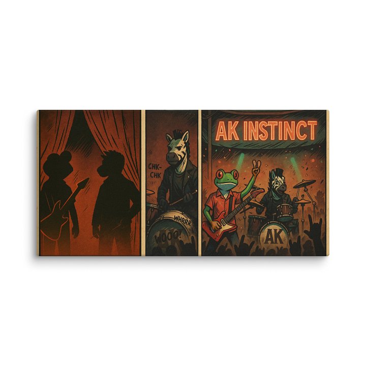 AK INSTINCT - The Band Begins Playing Canvas product image (1)
