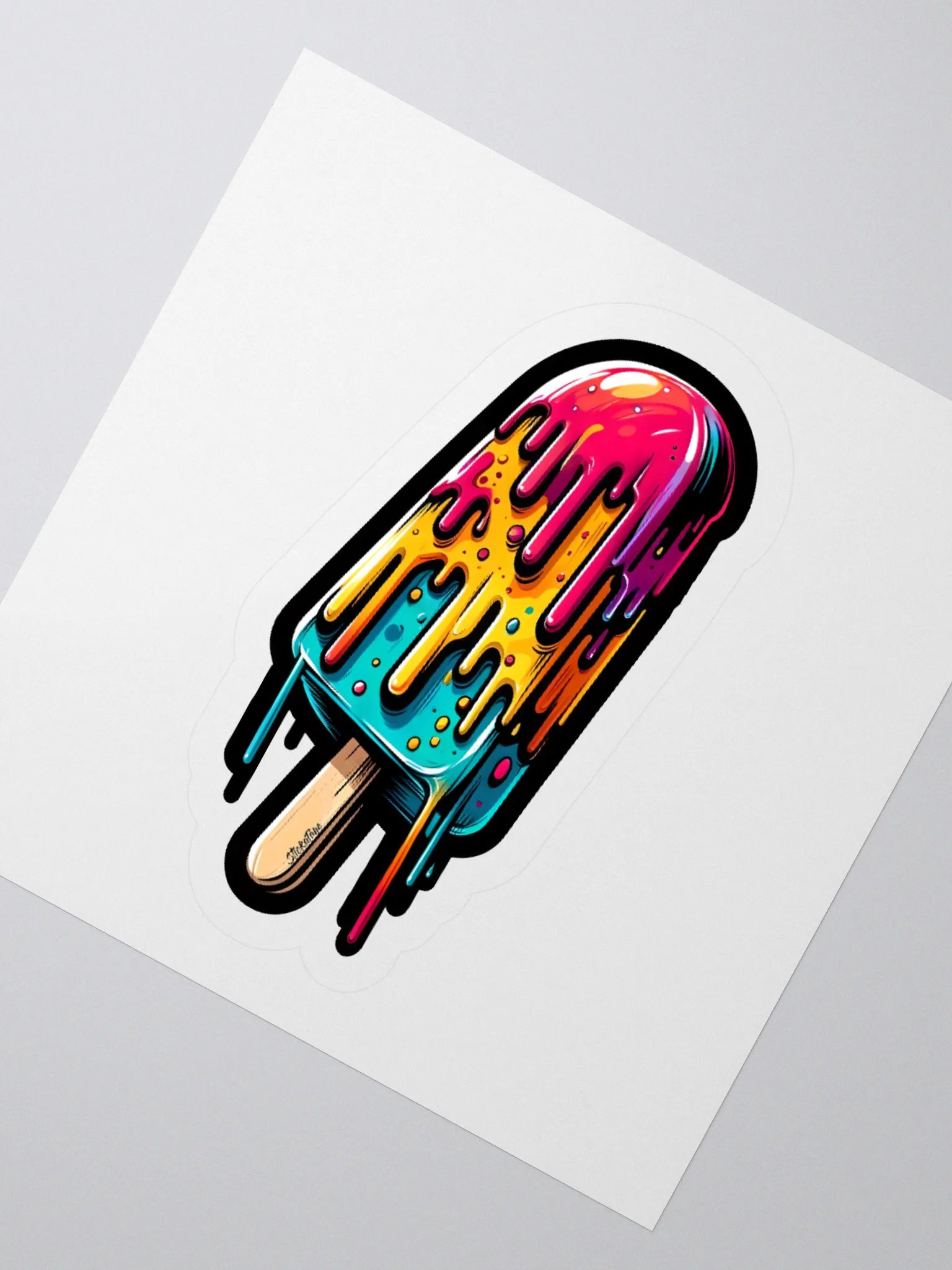 Melted Popsicle Summer Sticker product image (6)