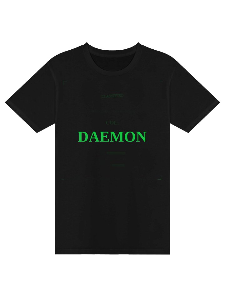 COL. DAEMON Founder Tee (Black) product image (1)