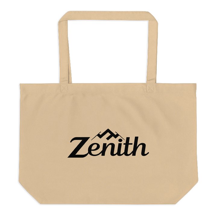 Zenith Organic Cotton Tote - Black and Oyster product image (2)