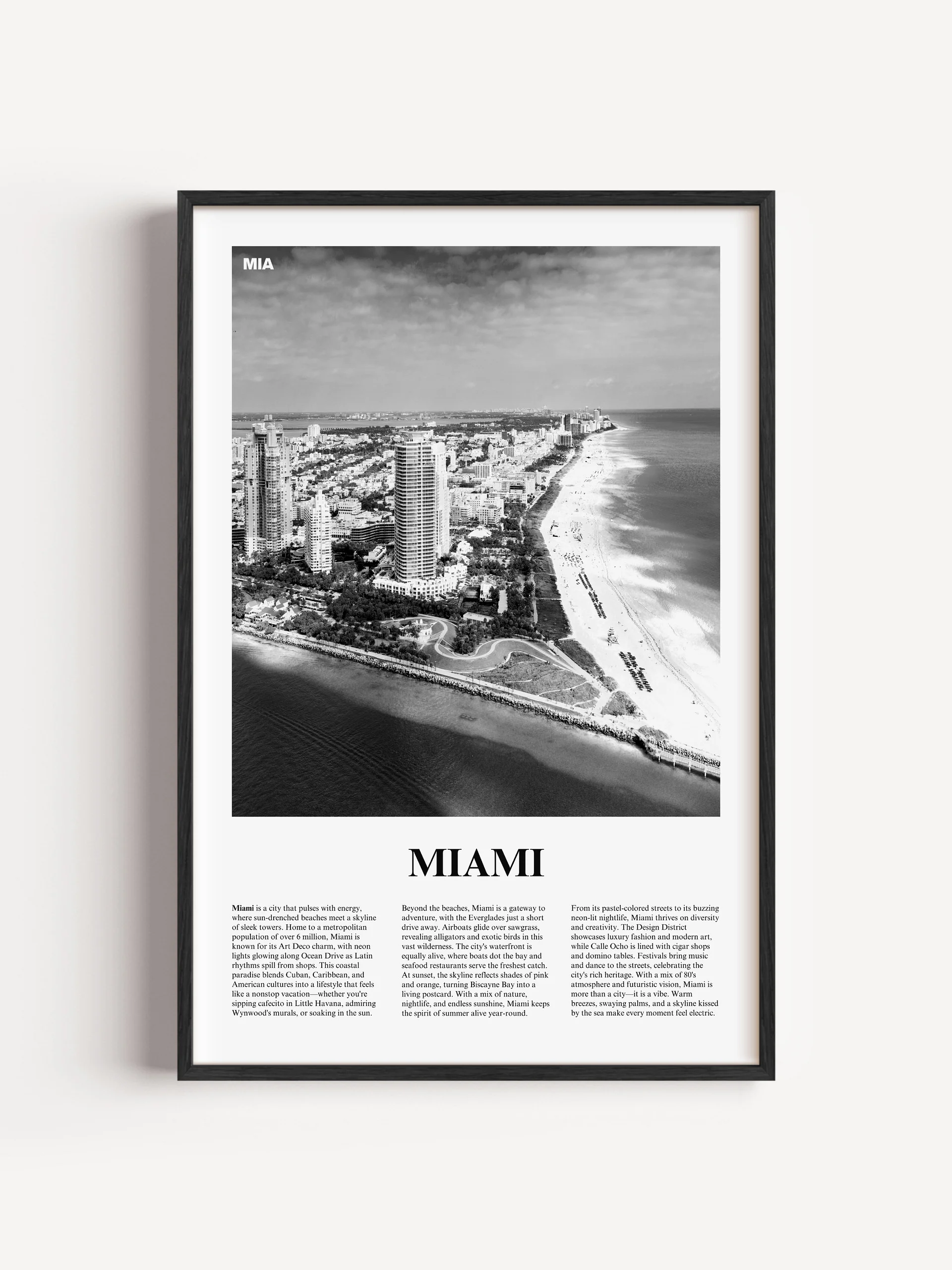 Miami 01 Newspaper Poster product image (1)
