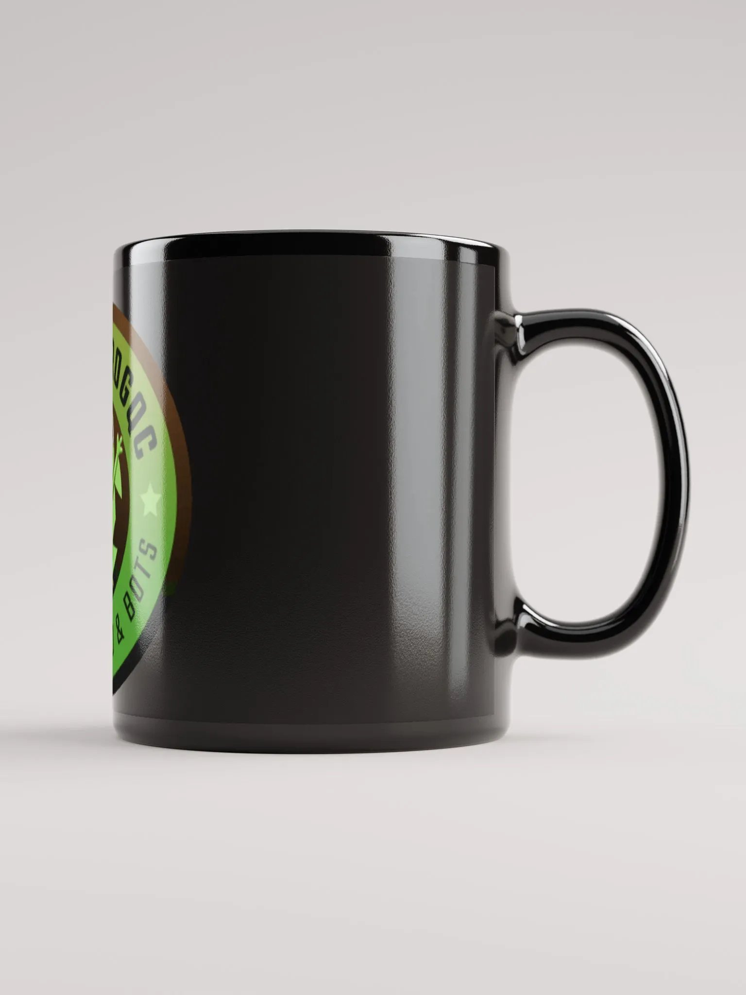Smiling Frog Black Glossy Mug product image (1)