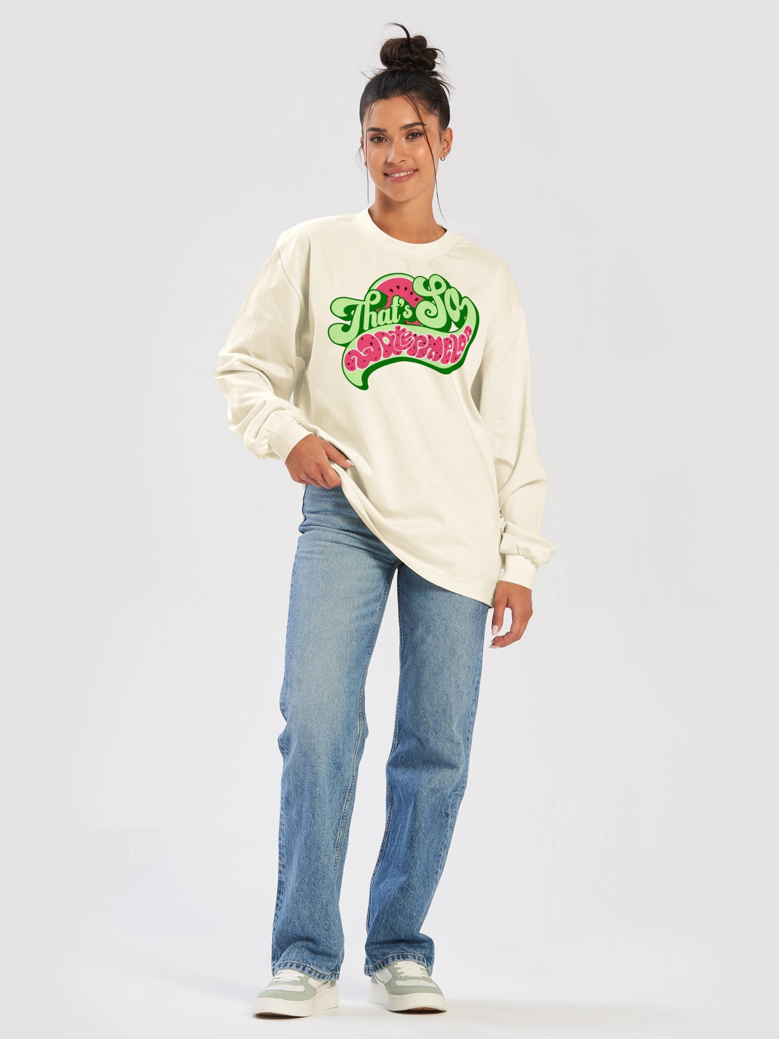 Retro That's So Watermelon Long Sleeve Tee product image (1)