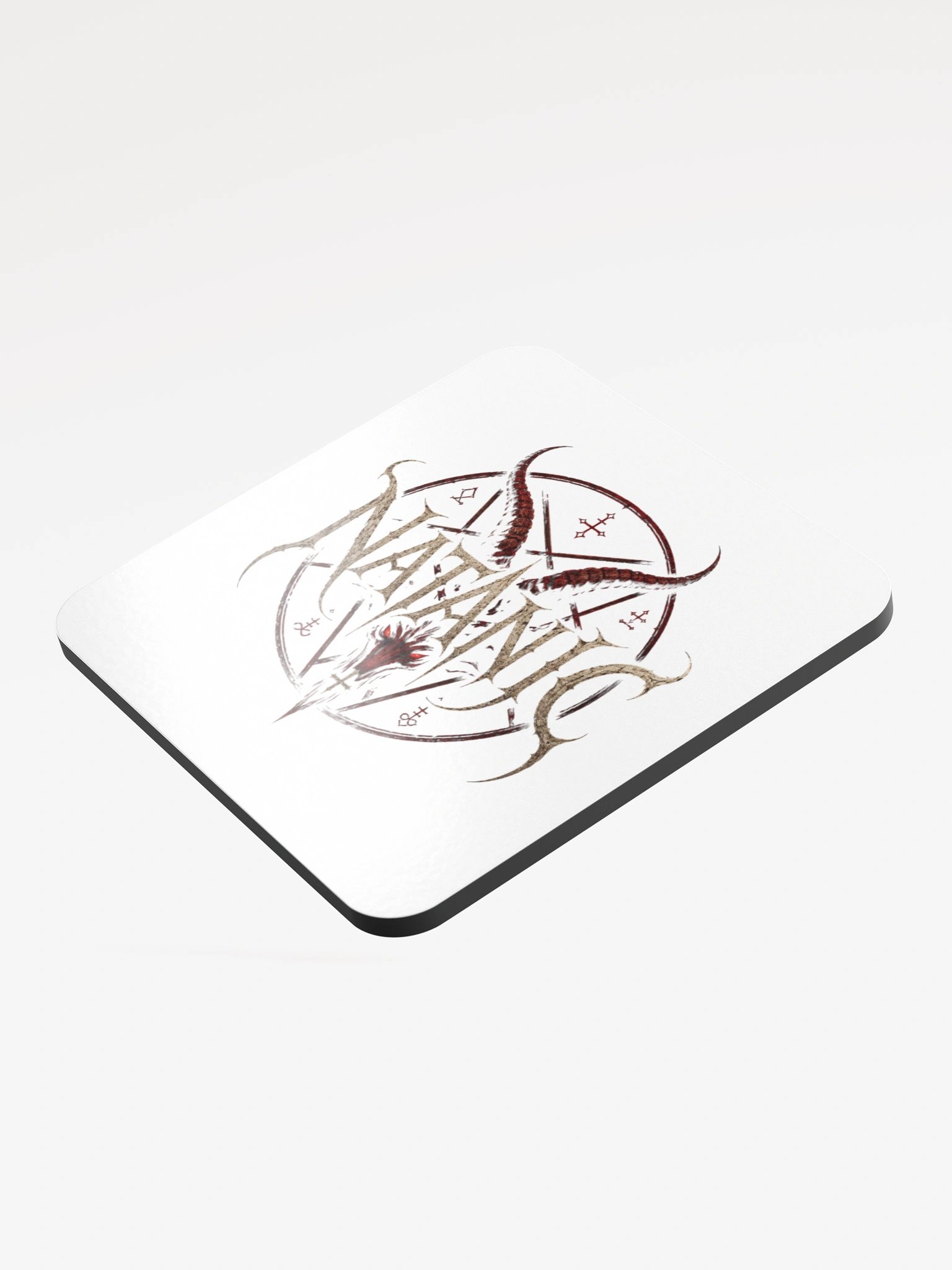 NATANIC Horned Emblem Glossed Cork Coaster product image (3)