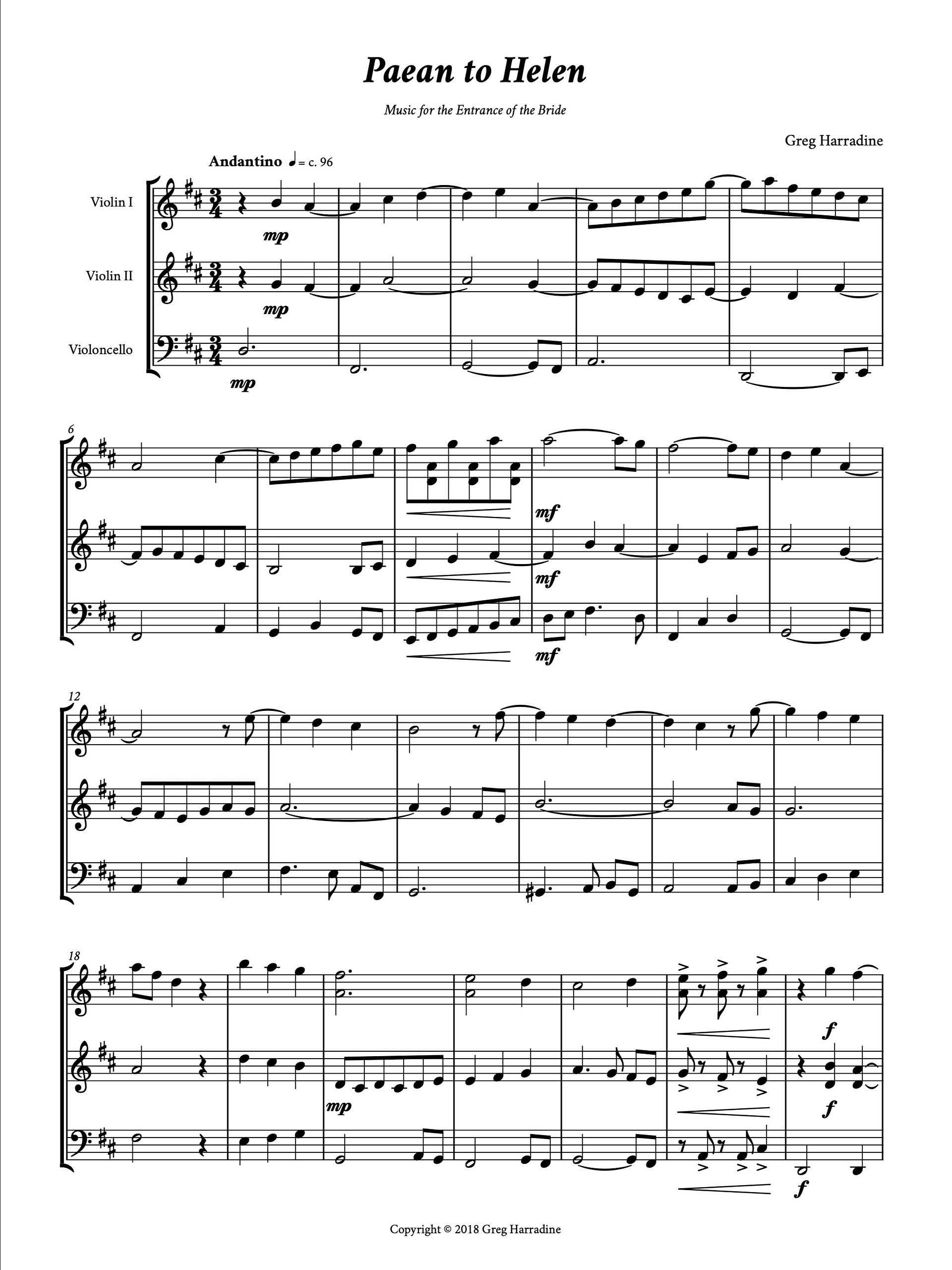 Paean to Helen (string trio) product image (1)