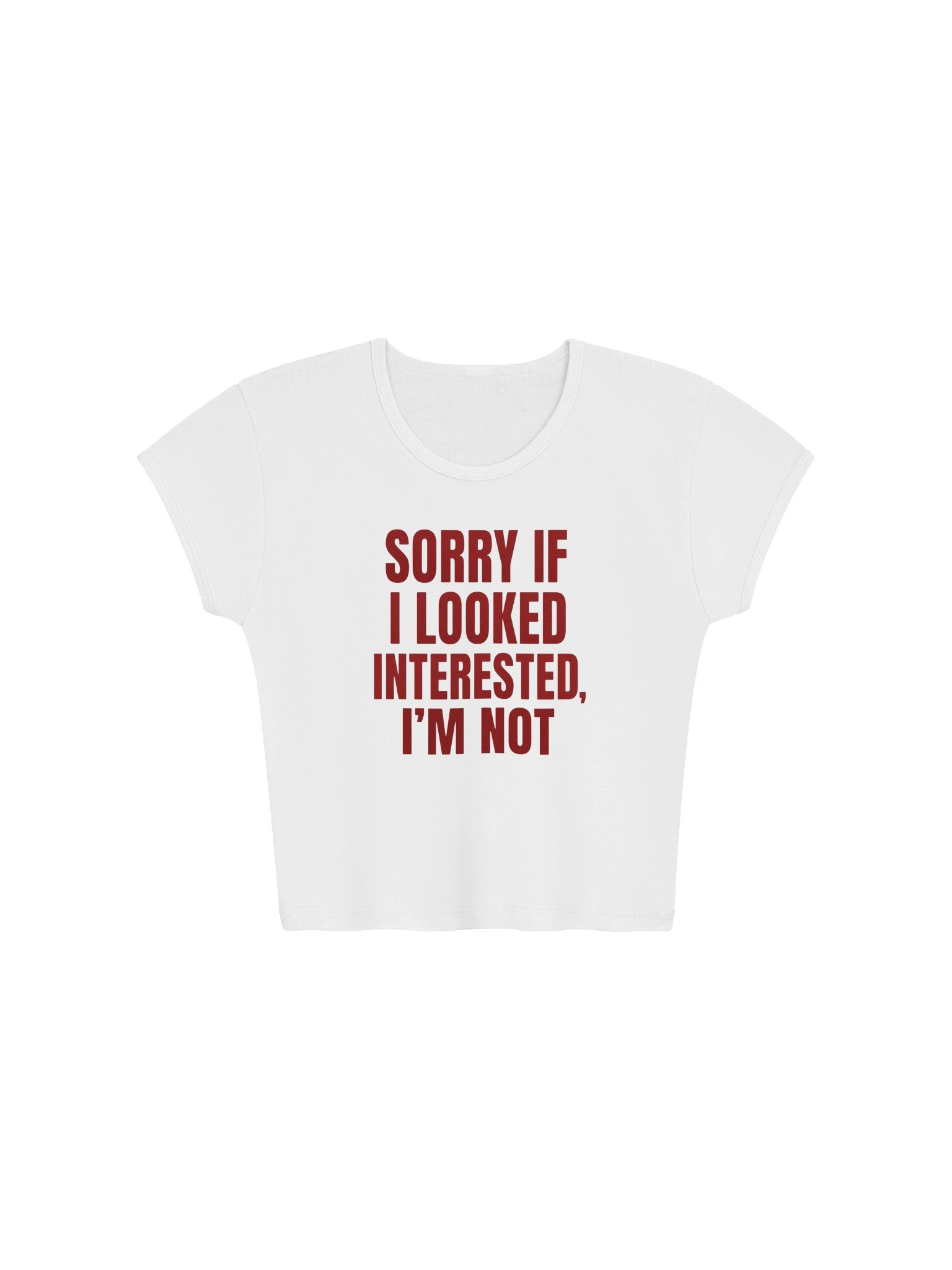 Sorry If I Looked Interested, I'm Not – Funny Sarcastic Women's T-Shirt product image (2)
