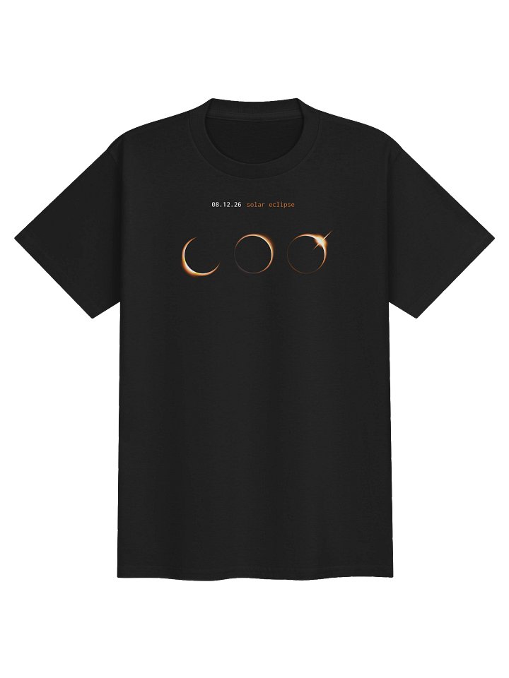 Kids solar eclipse shirt product image (1)