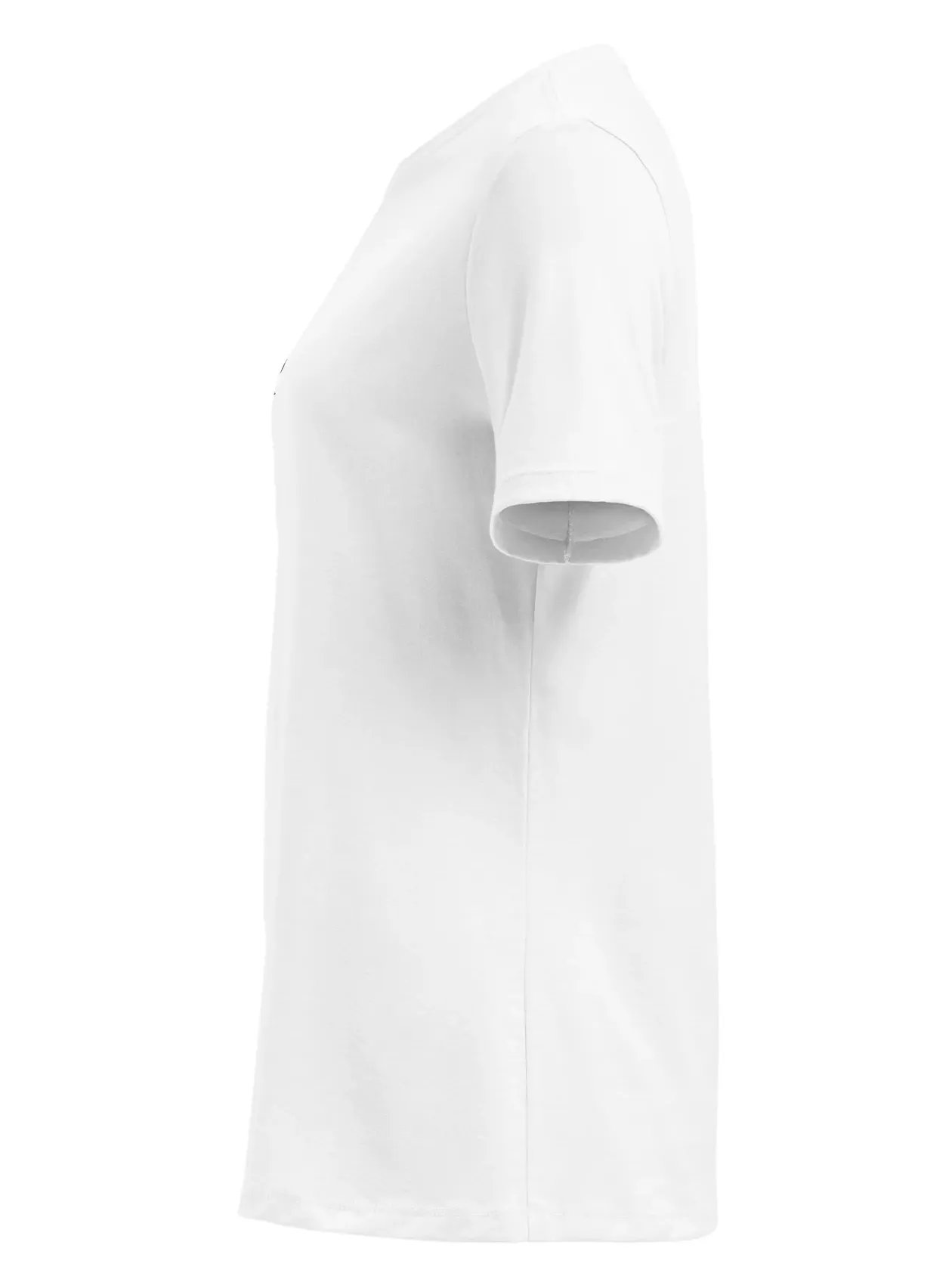 Women’s Relaxed T-Shirt - Embroidered Logo On Front - White product image (3)