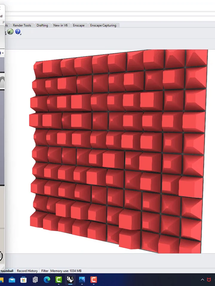 Cubes on Surface Parametric Facade Design Grasshopper Rhino Files Download product image (1)
