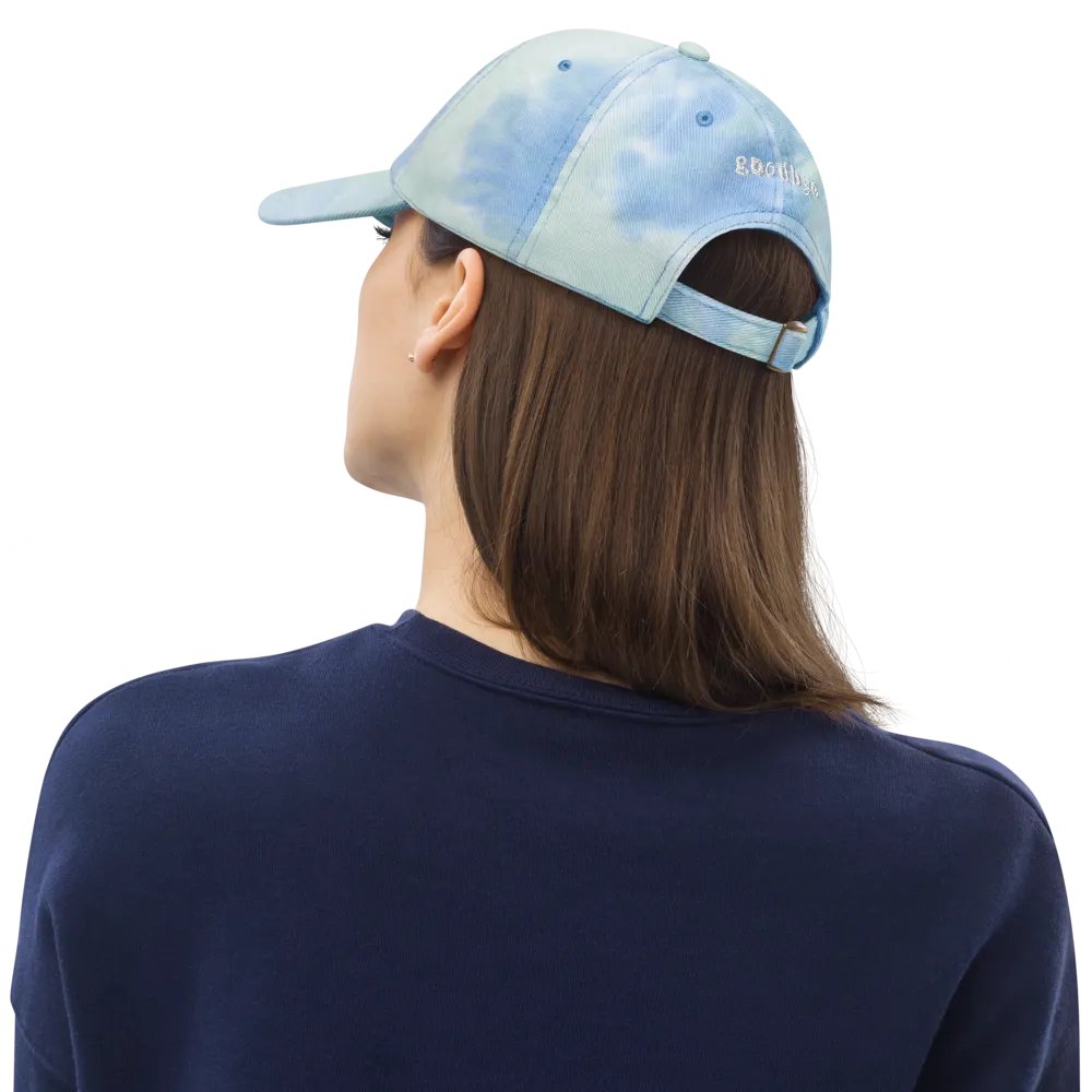 Groovy Hello/Goodbye Embroidered Tie-Dye Sportsman Hat product image (19)