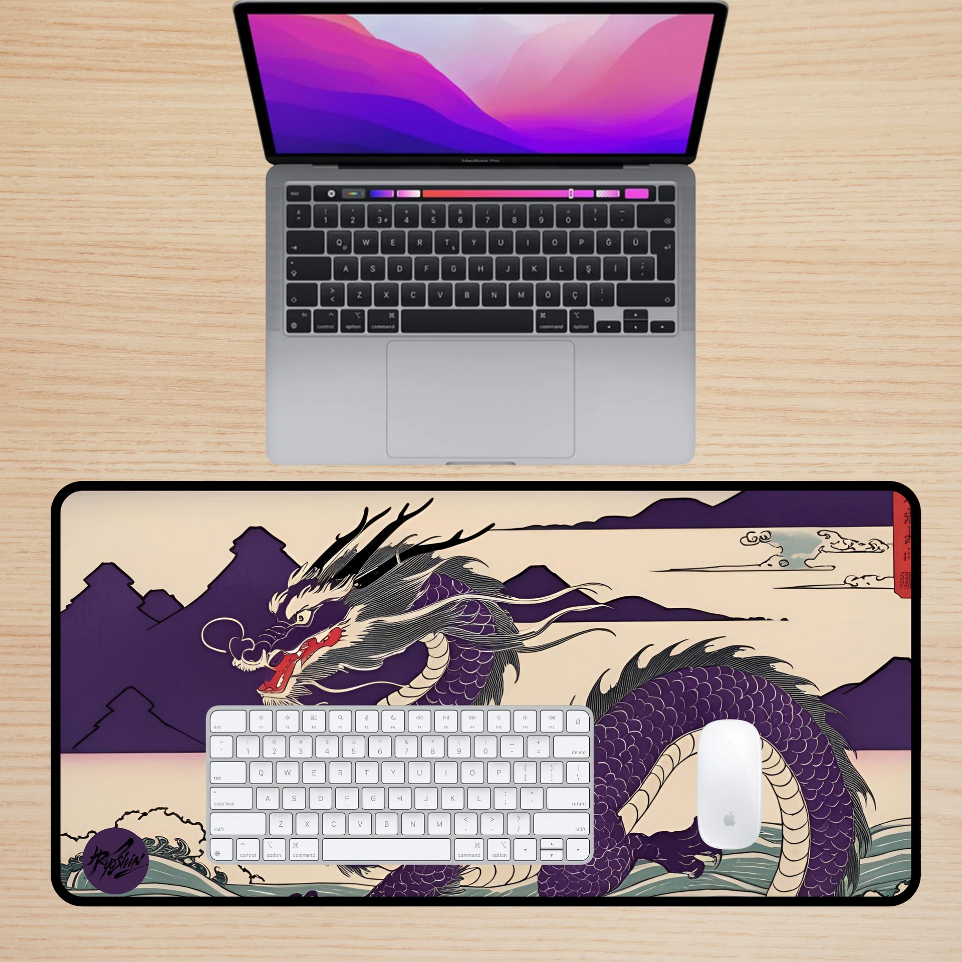 Ryoshin - Flowing Resilience (Sui no Ganbou), Ancient Ryū Collection, Desk Mat product image (2)