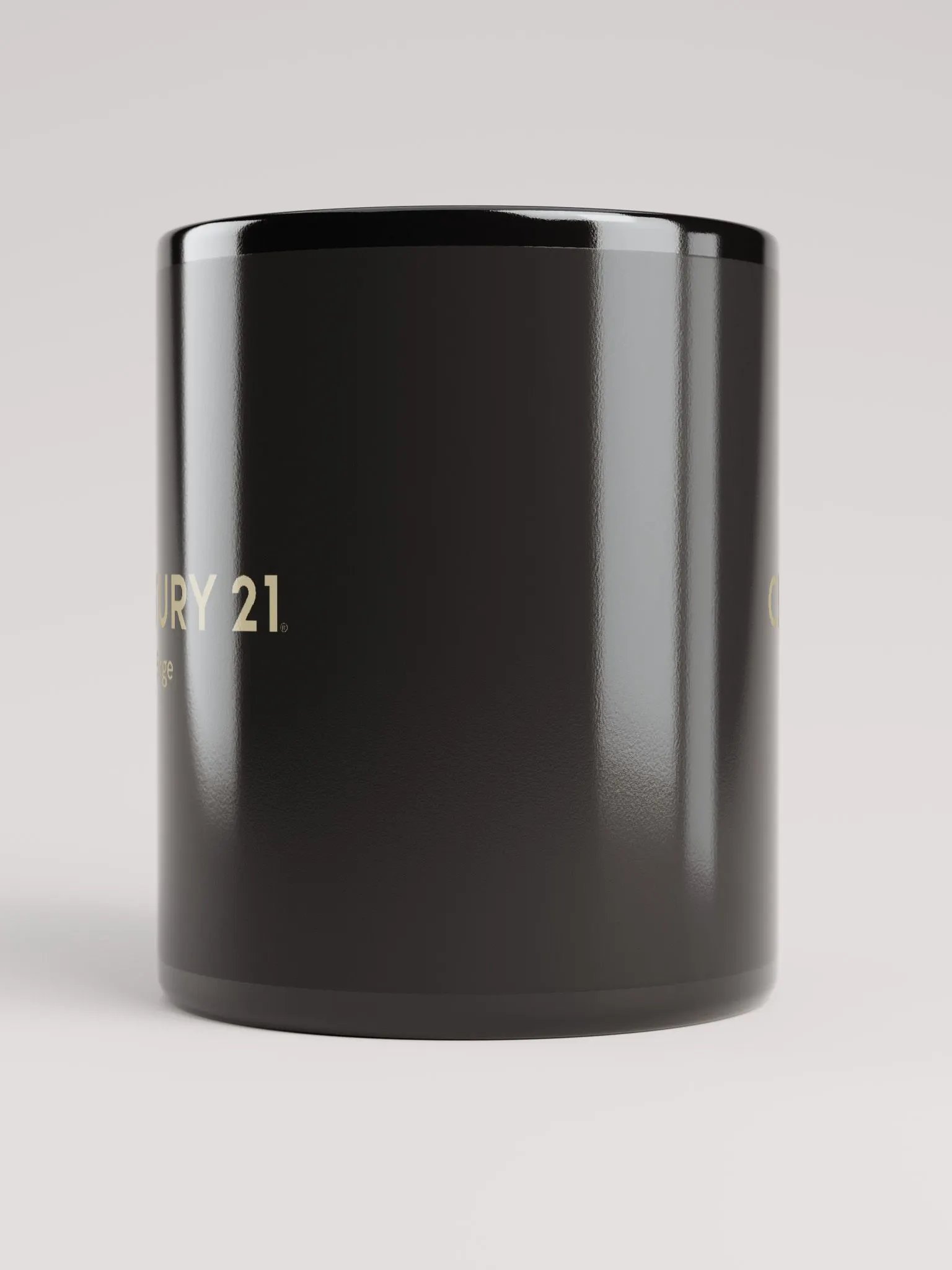 Black Glossy Mug with Wordmark in Gold product image (9)