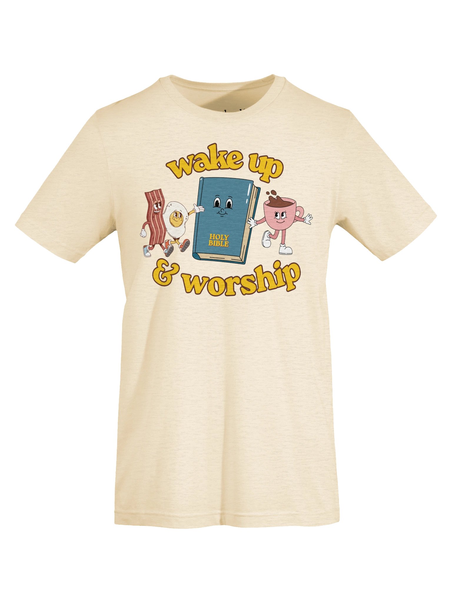 Wake Up & Worship Retro Psalm 5 Tee product image (5)