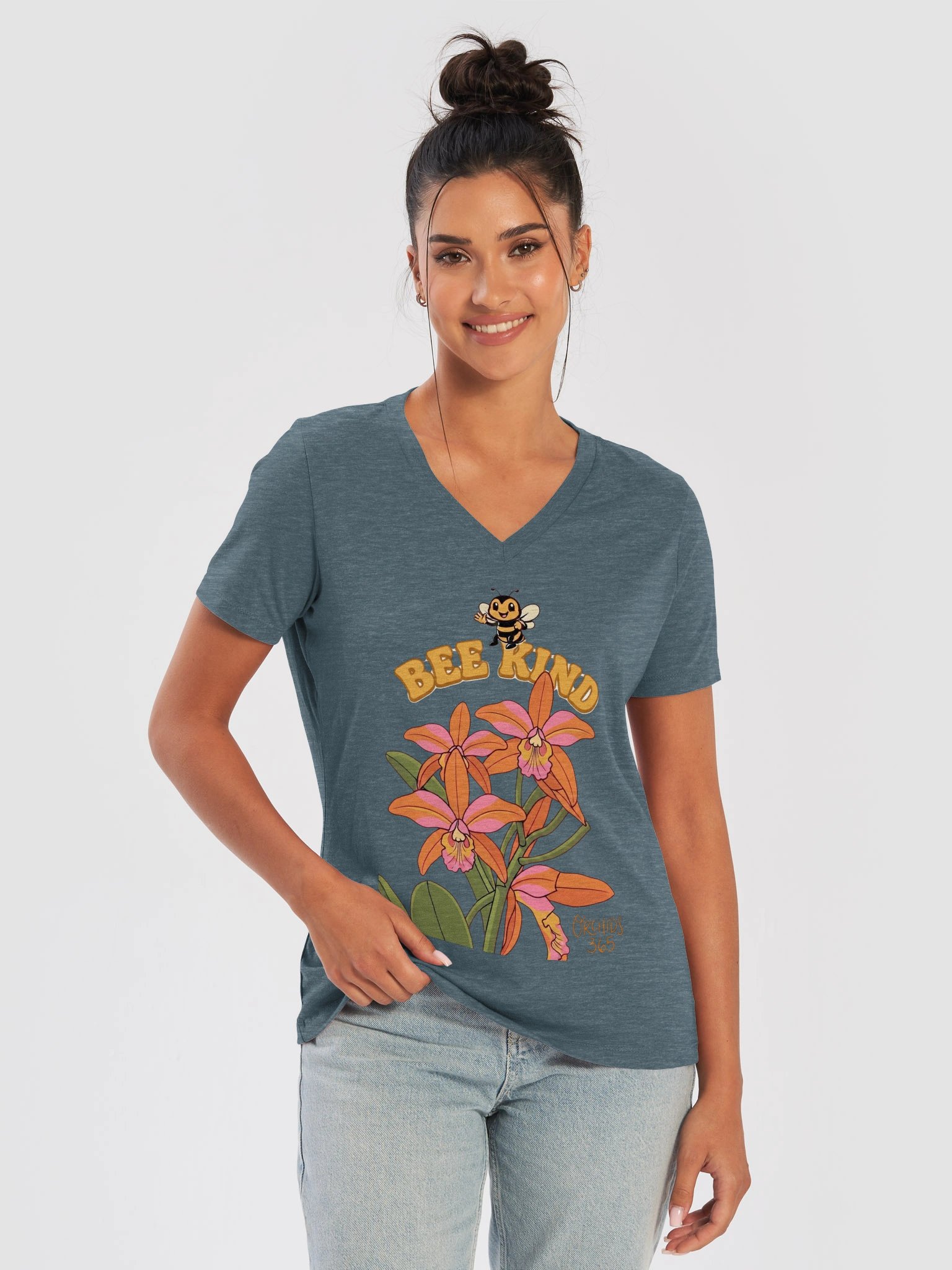 BeeKind Spike v-neck t-shirt product image (2)