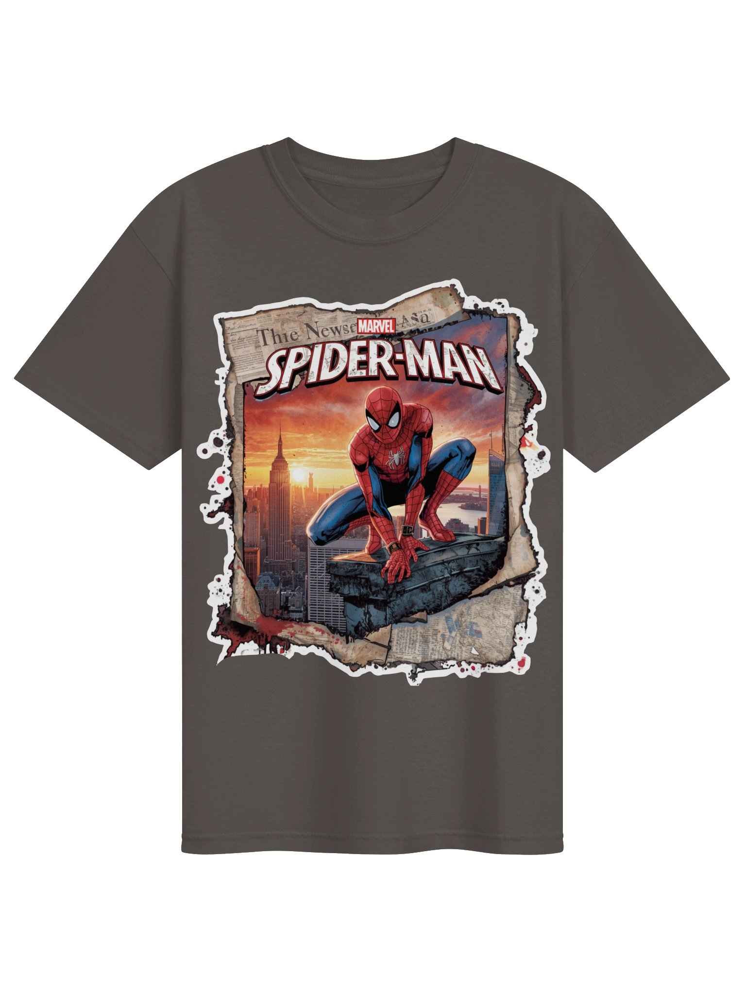 Vintage Spider-Man Comic Cover T-Shirt | Dark Streetwear Marvel Graphic Tee product image (20)