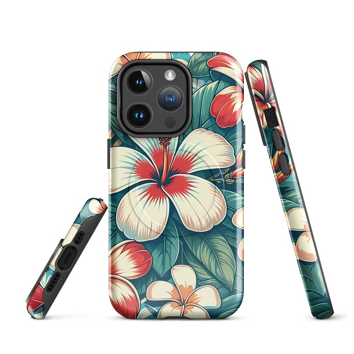 Tropical Hibiscus Tough Magnetic MagSafe® iPhone® 14, iPhone 15, iPhone 16, iPhone 17, Pro, Pro Max, Plus product image (1)