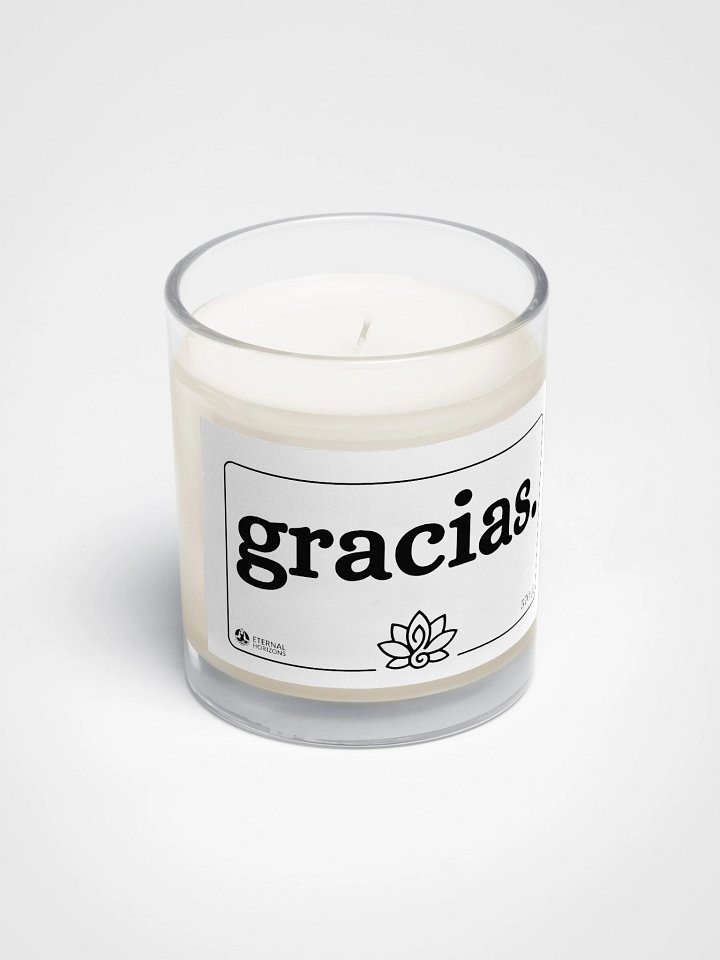 Vela de cera de soja "gracias." product image (2)