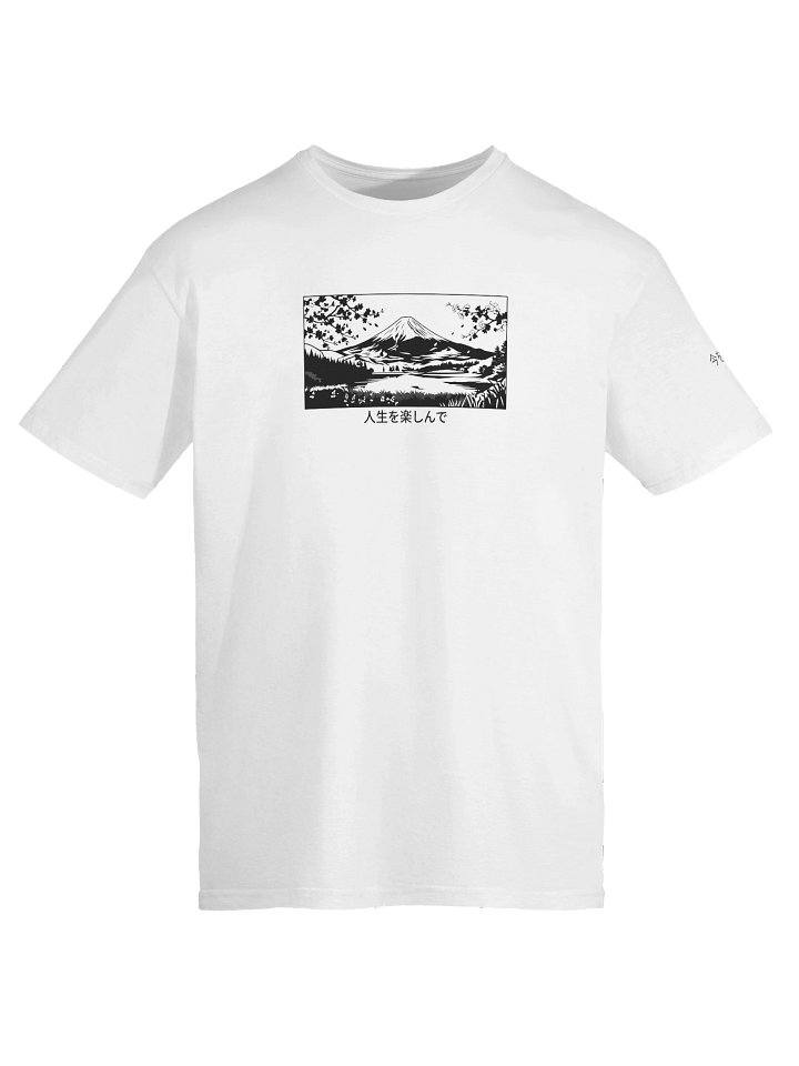 𝓝𝓲𝓰𝓱𝓽𝓓𝓻𝓮𝓪𝓶 ✕ Fuji 富士山 "Stencil Black" T-SHIRT - Standard product image (1)