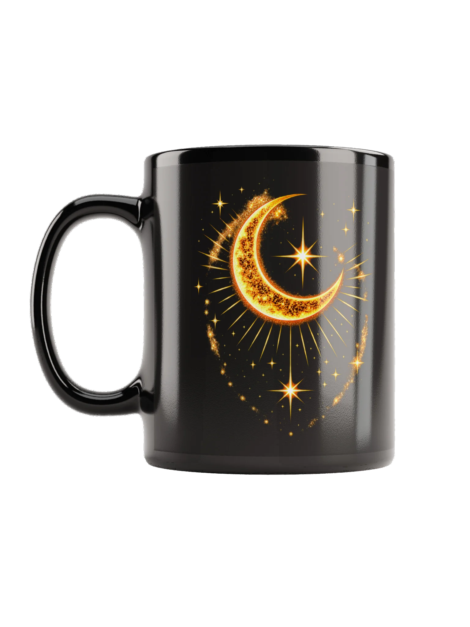 Celestial Moon Ritual Mug - Gold Crescent Mug product image (2)