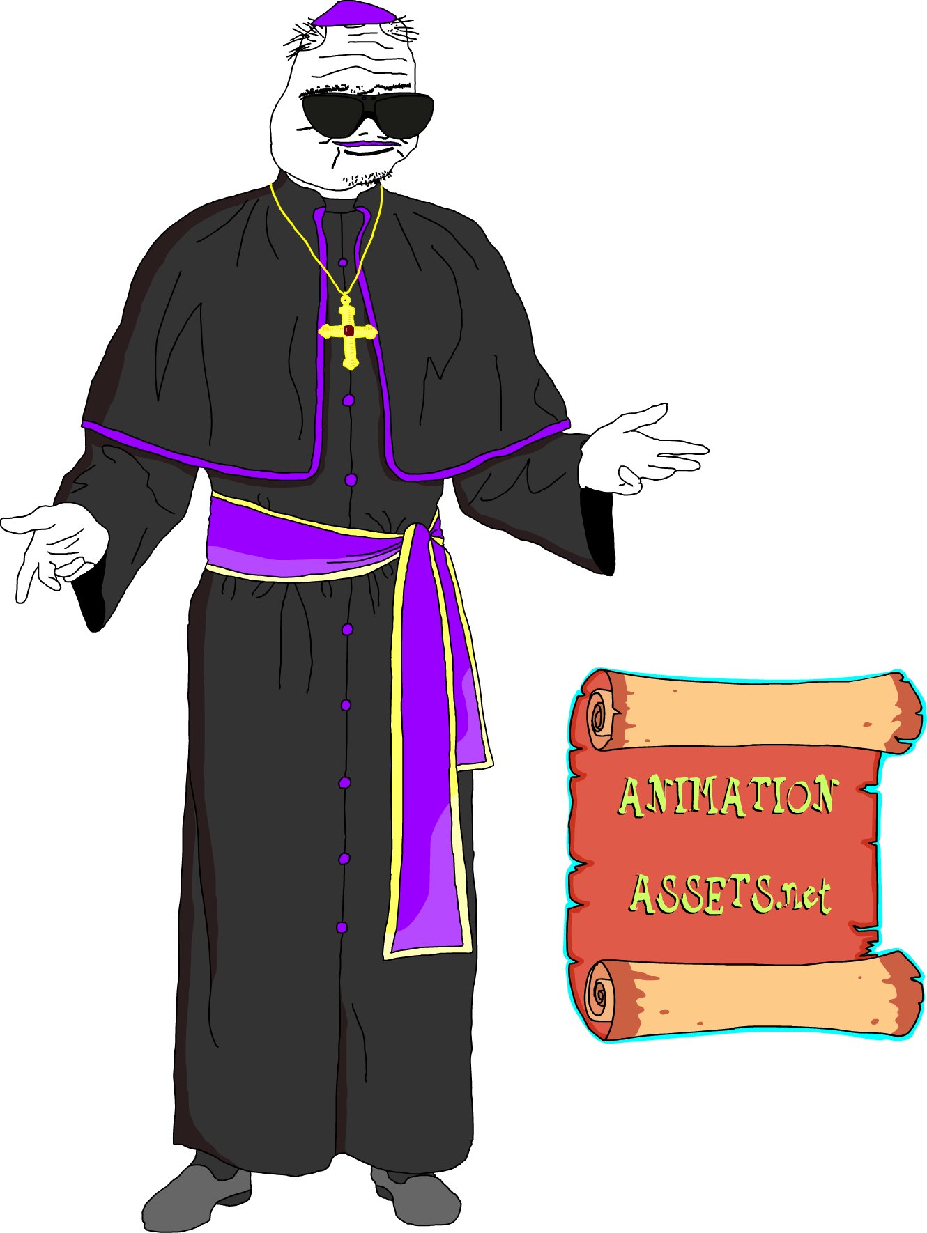 Talking Boomer Purple Priest product image (1)