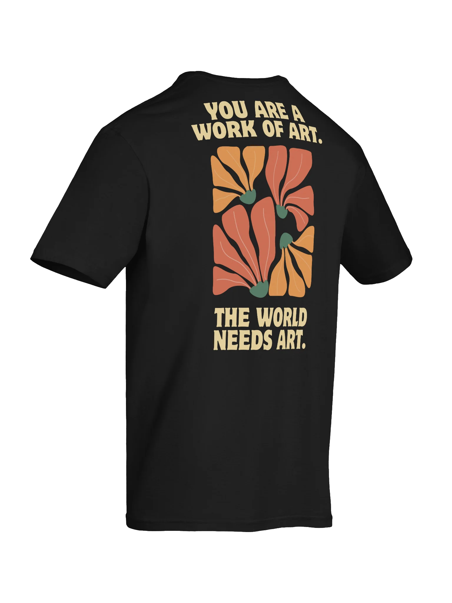 You Are a Work of Art Shirt | Inspirational Floral T-Shirt | Positive Affirmation Shirt | Self Love Gift | Artist Gift product image (88)