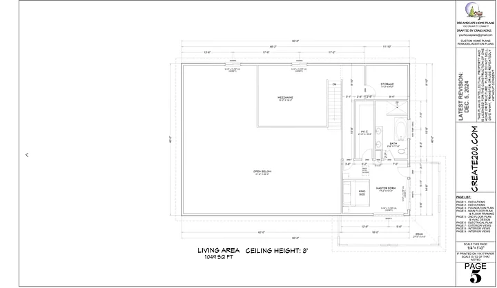 Create 208 - Floor Plan Drawings - 4-Page Set product image (2)