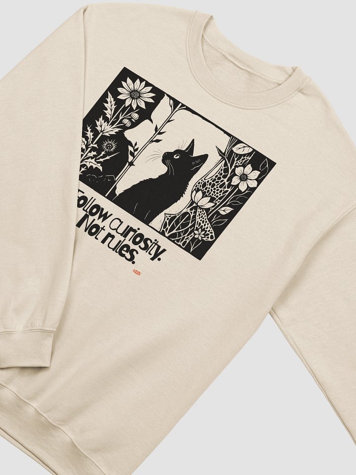 Limited Edition Cat Print Crewneck Sweatshirt product image (2)