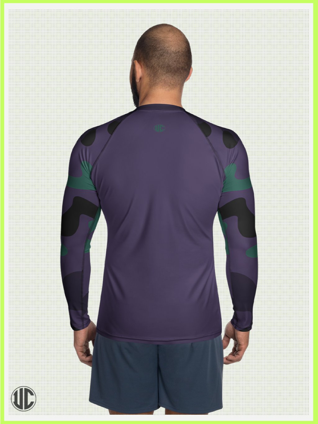 Midnight Purple Camo – Men’s Rash Guard product image (2)
