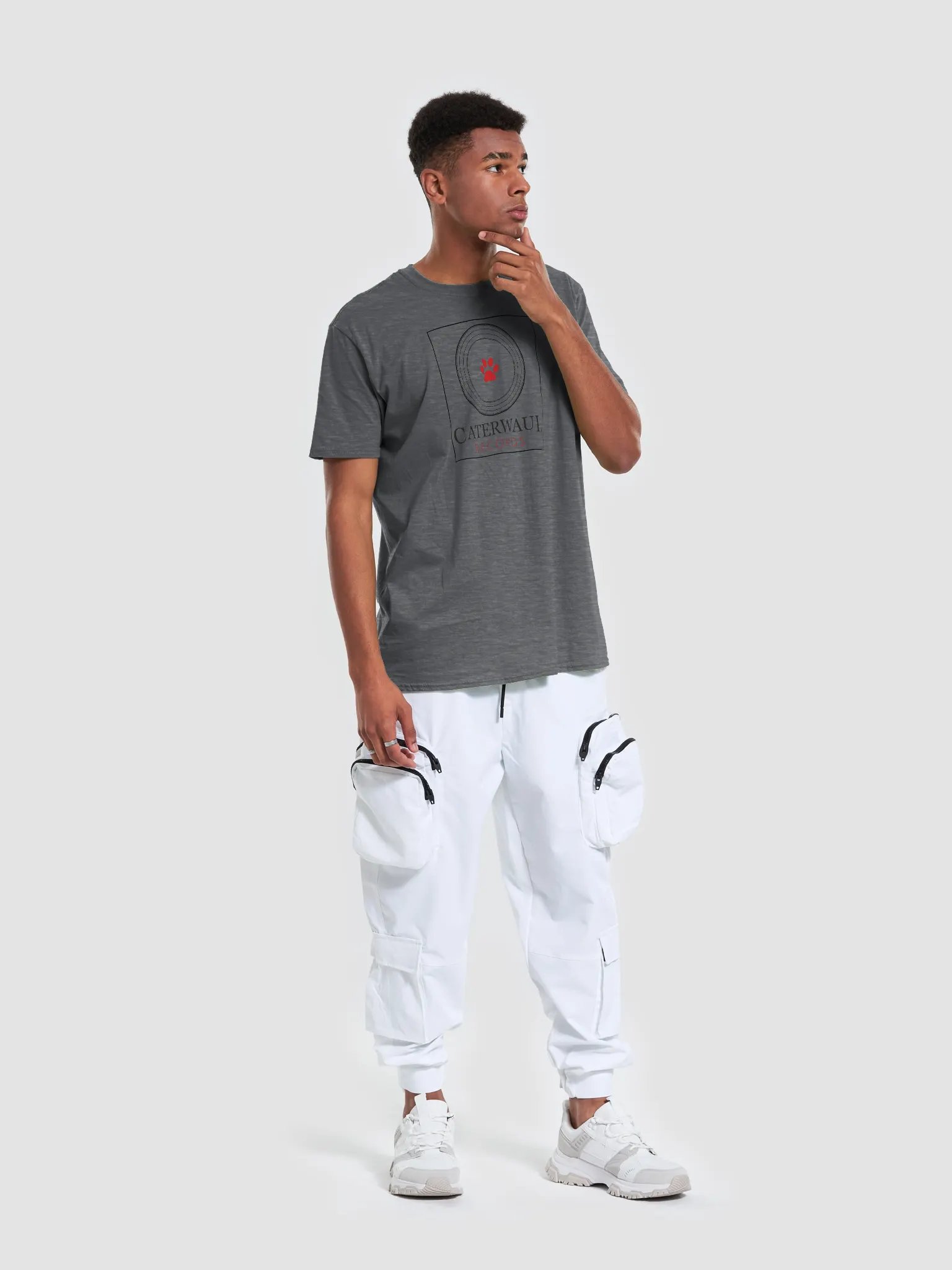 Caterwaul Records Tee - Red Paw product image (5)