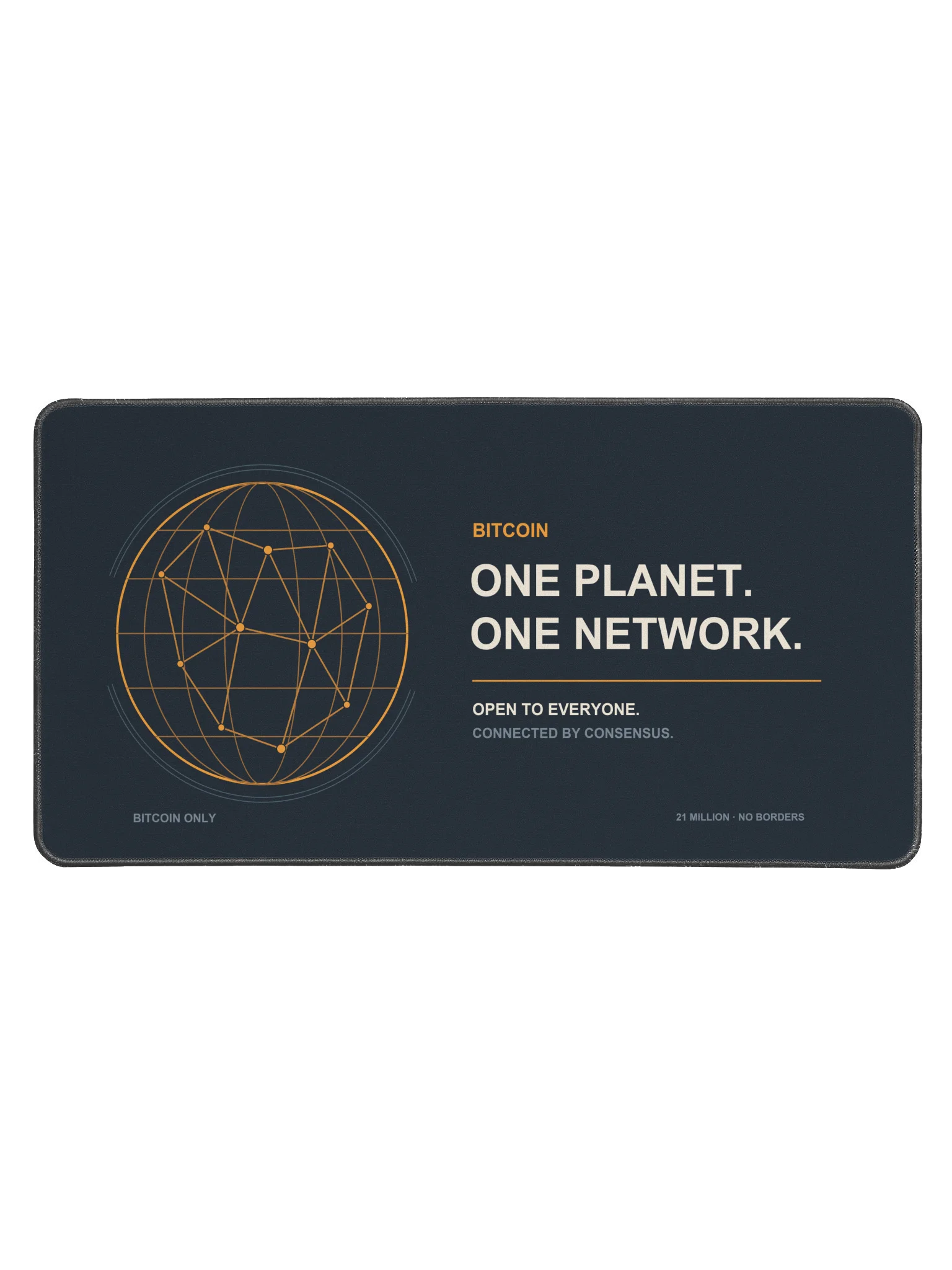 One Planet, One Network Bitcoin Desk Mat product image (1)