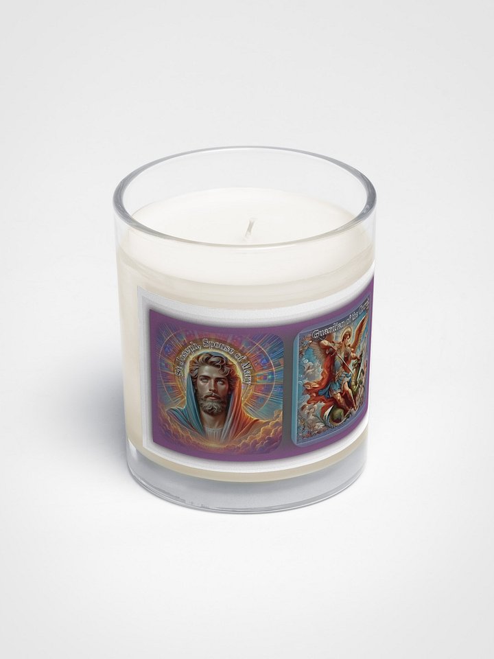 Saints Joseph and Michael, Guardians of the Church, Candle product image (2)