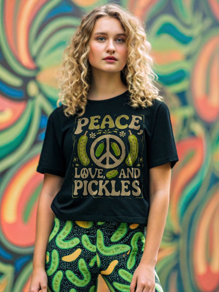 Peace, Love, and Pickles T-Shirt product image (2)