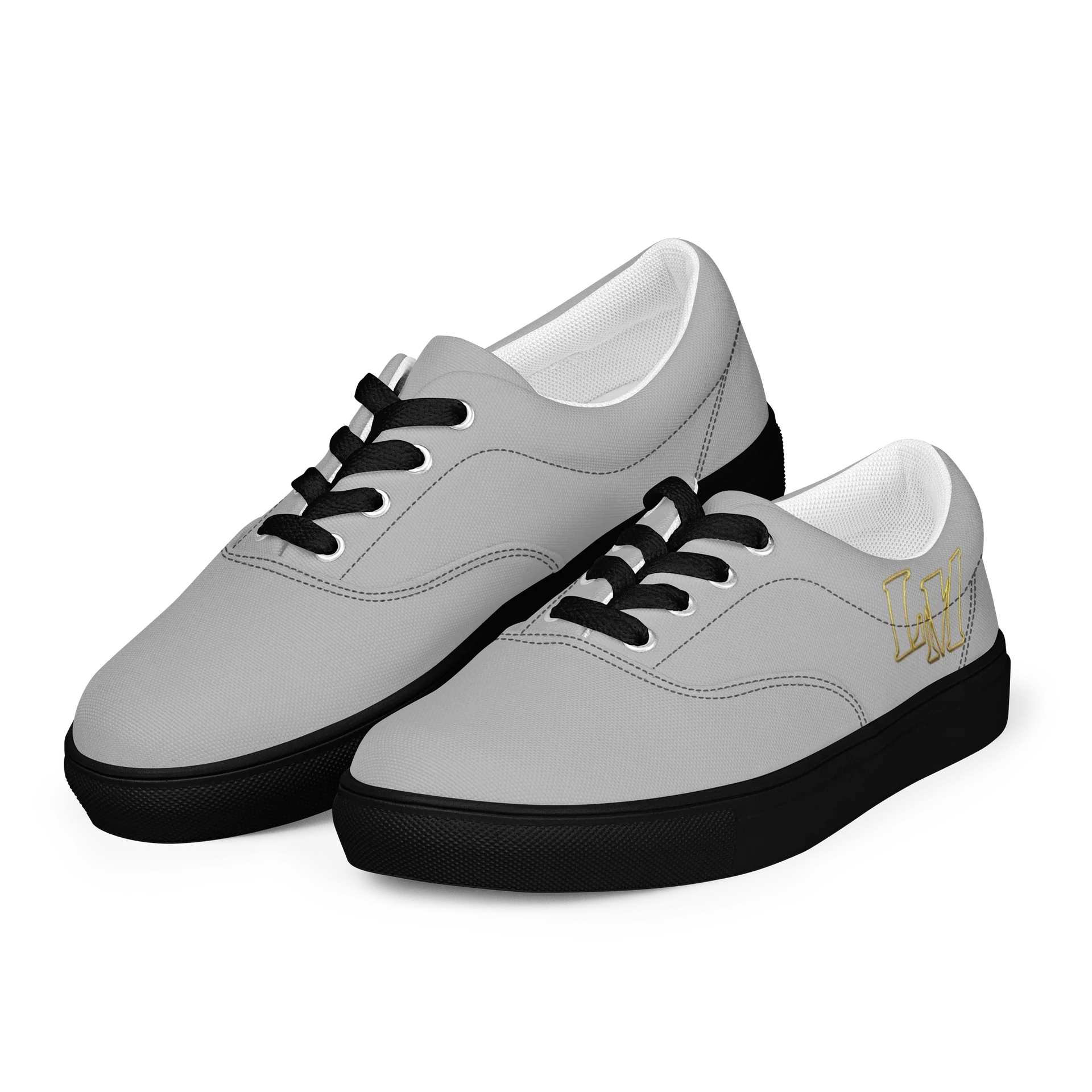 LM Origin™ Steel Gray Sneakers | Unisex Canvas Streetwear Shoes product image (11)