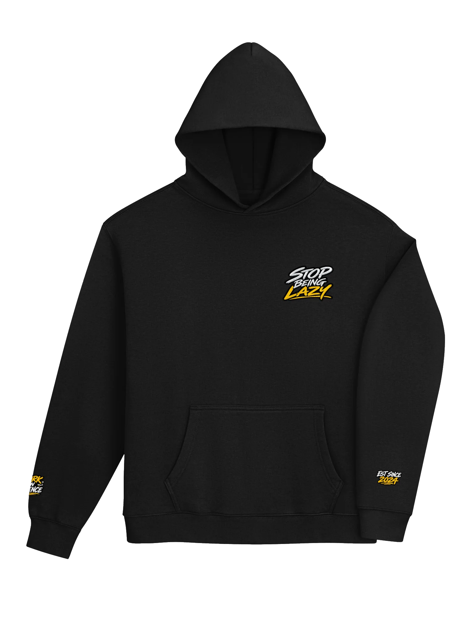 Stop Being Lazy - Embroidered Crown Hoodie product image (4)
