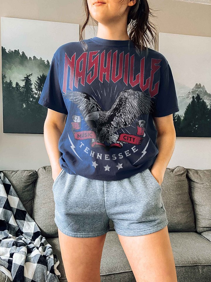 Nashville Music City Shirt – Vintage Eagle Graphic Tee Tennessee product image (2)