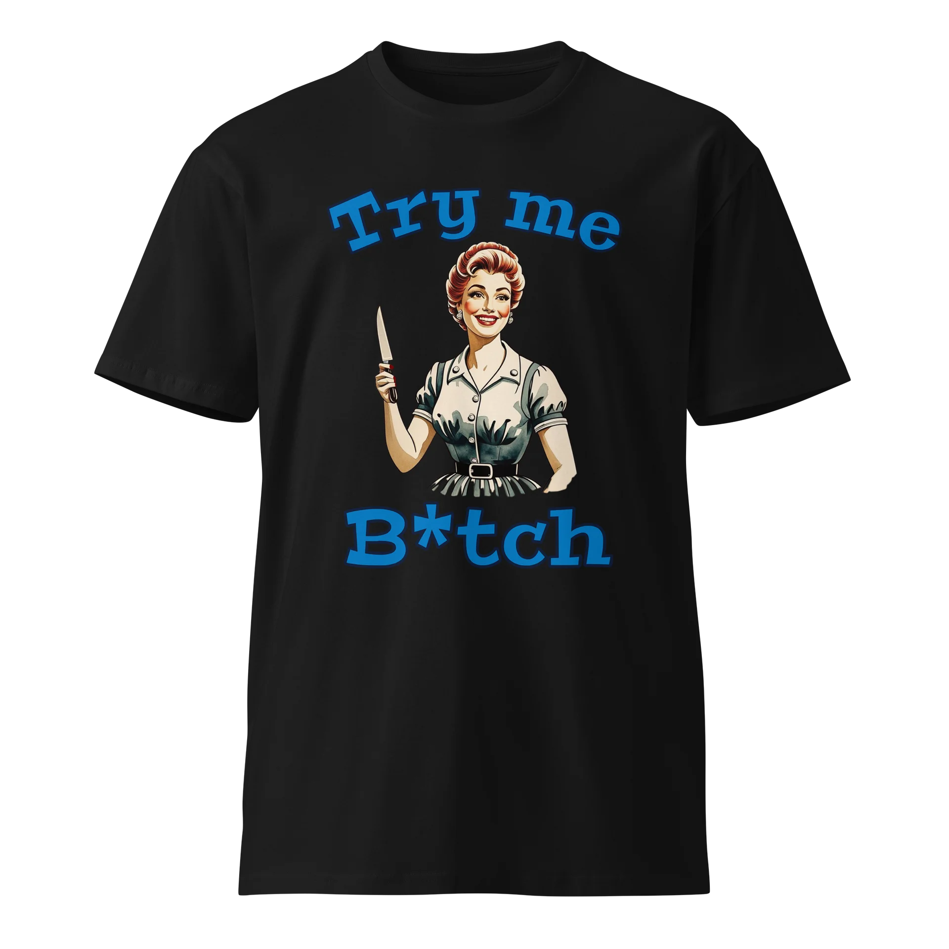 Try Me B*tch - Funny - Meme T-Shirt - AS Colour Unisex Premium T-Shirt product image (3)