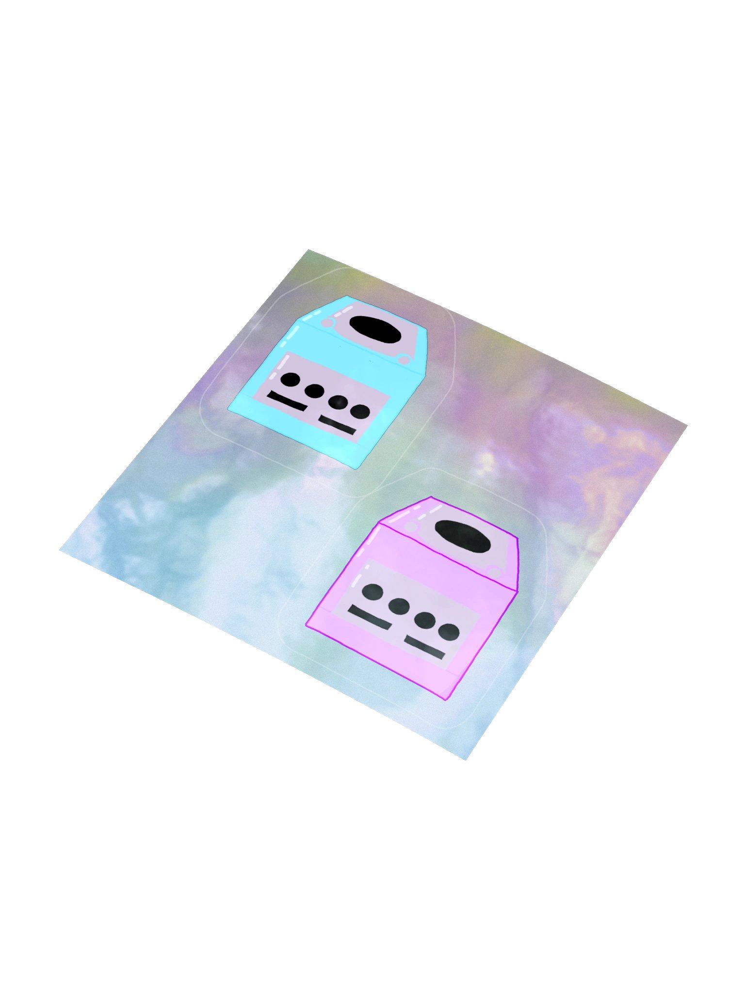 Pastel Retro Cube Stickers product image (9)