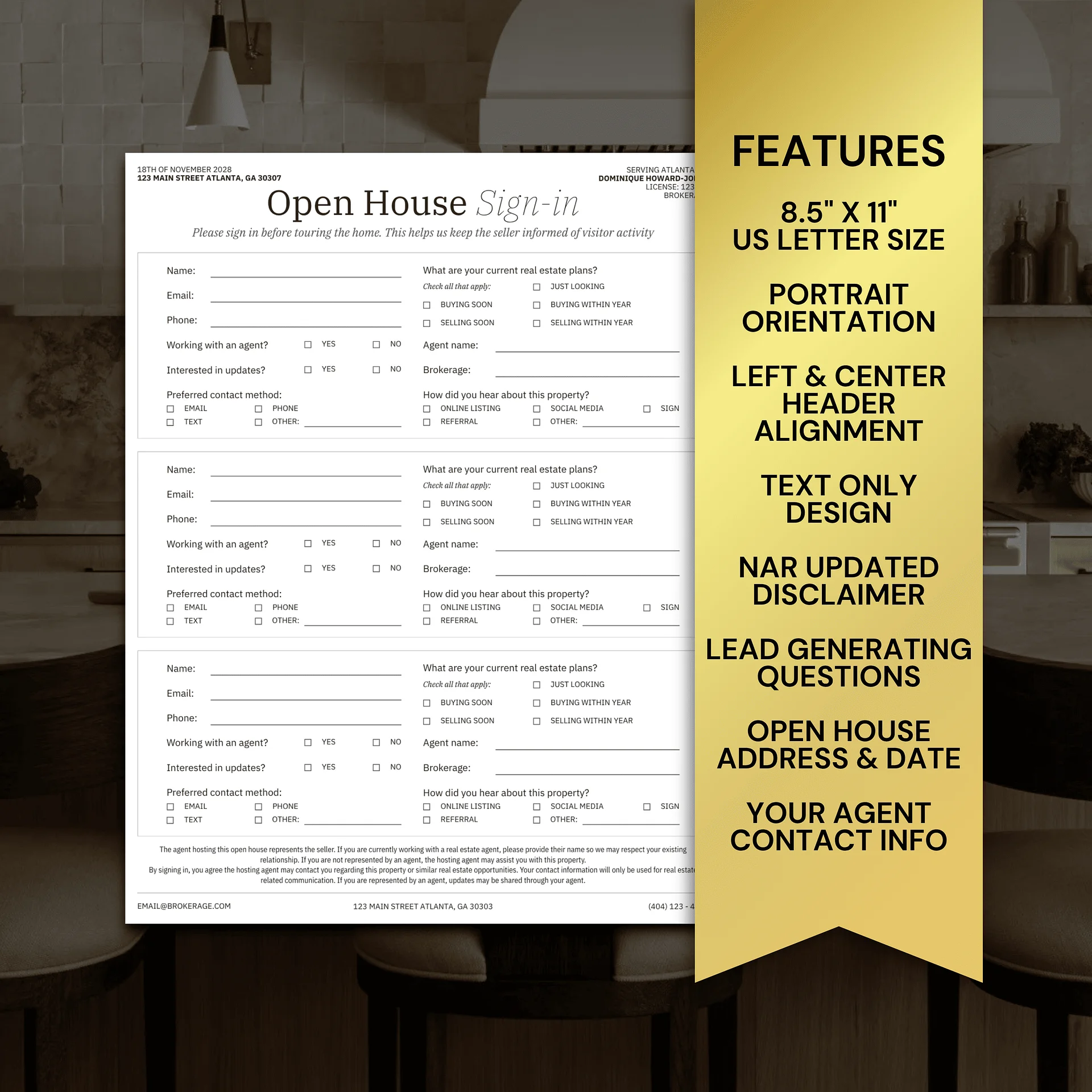 Real Estate Open House Sign-In Vol. 2 product image (5)