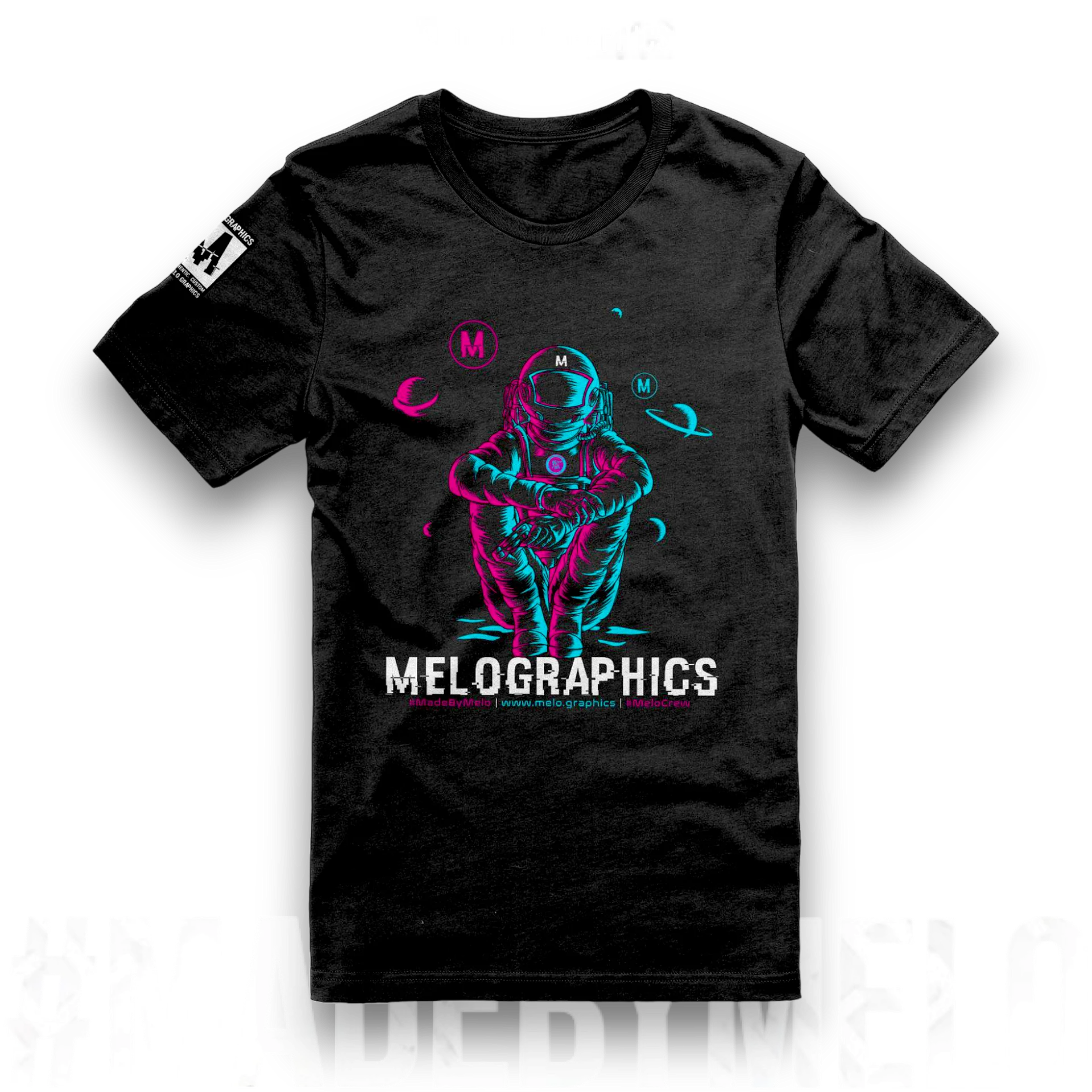 #MeloCrew Vibes: Duotone - Premium T-Shirt | #MadeByMELO product image (1)