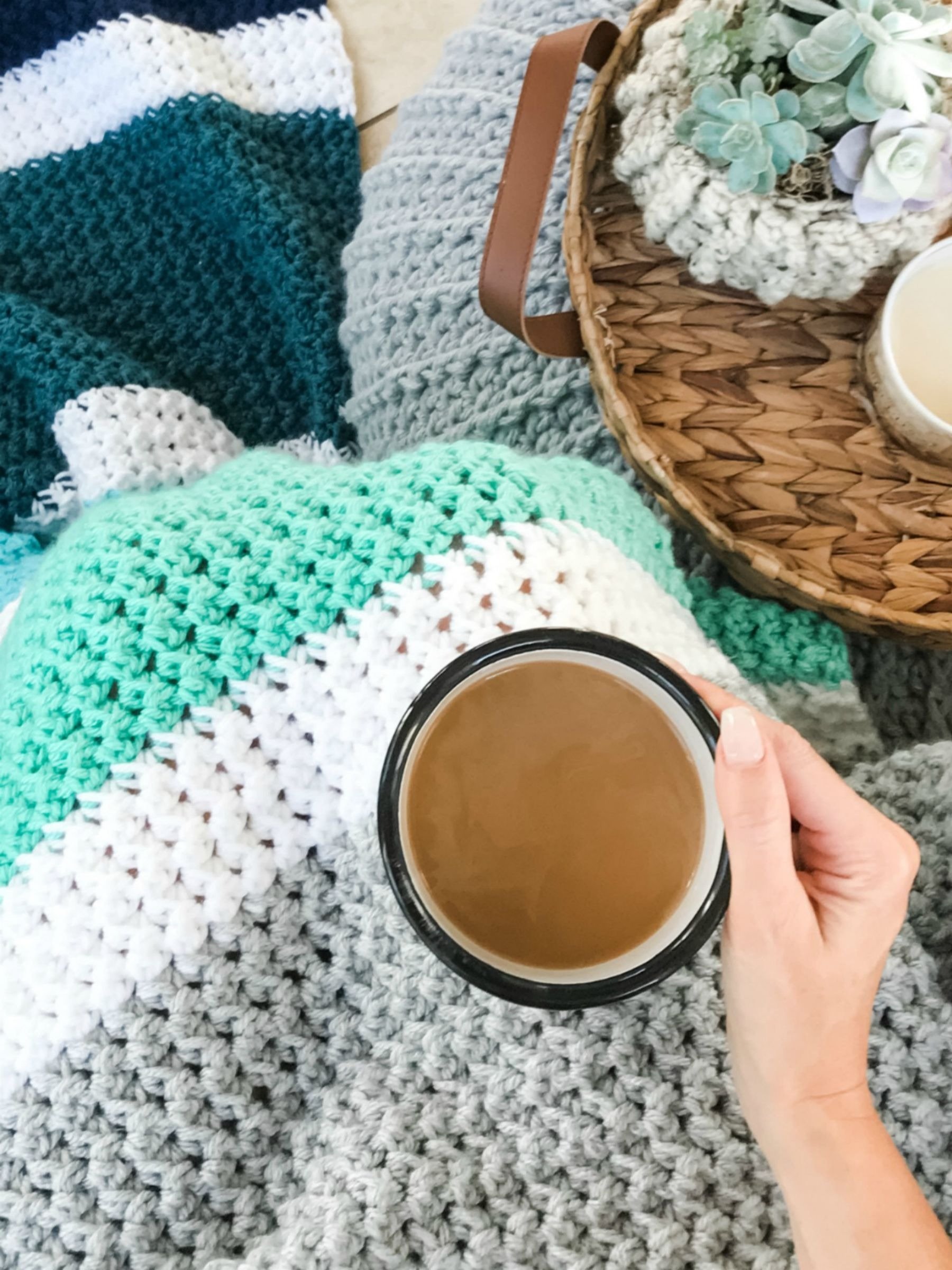 Calming Stripes Afghan Crochet Pattern product image (6)