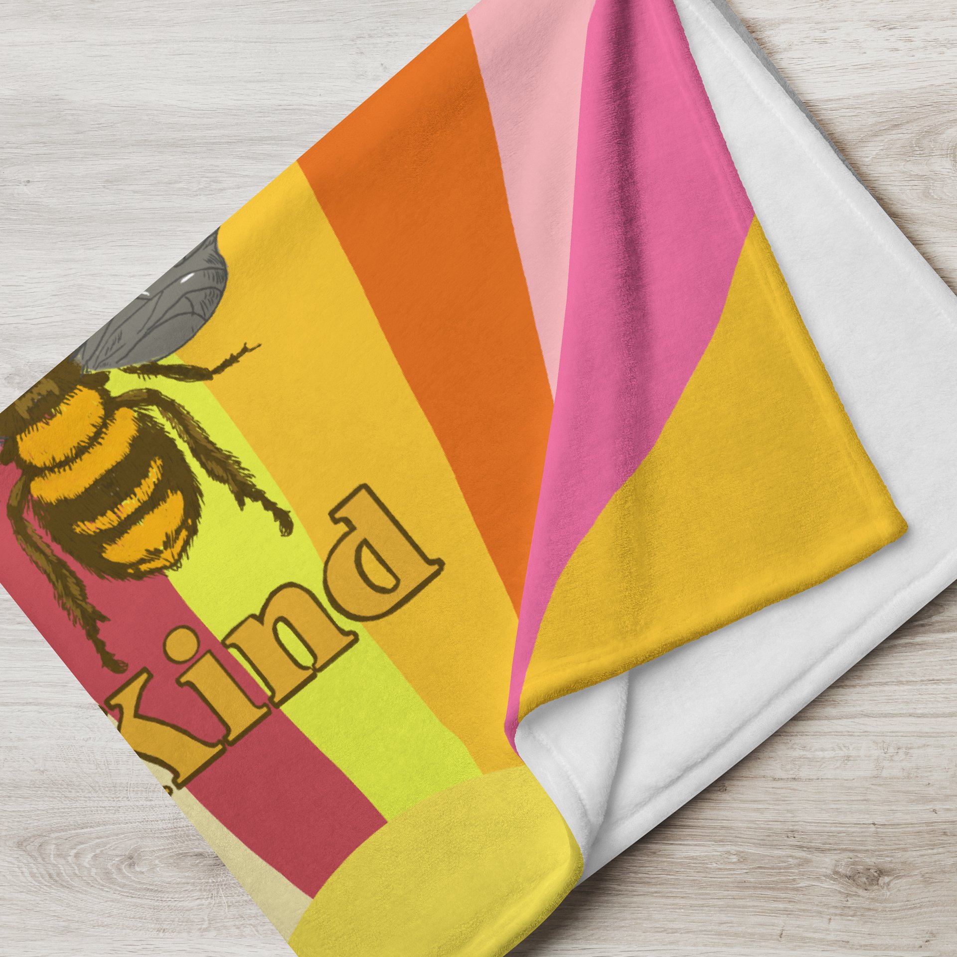Bee Kind Bright Blanket product image (7)