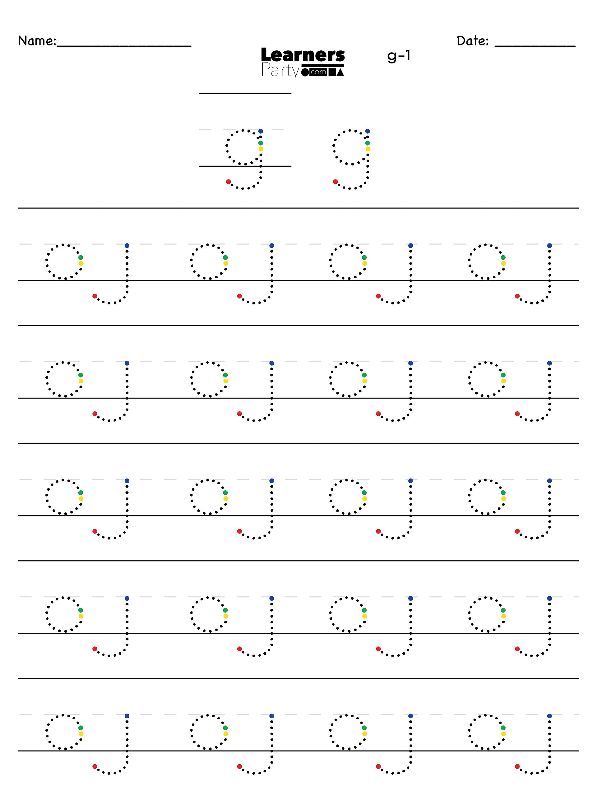 G/g - New Digital Product Progressive Letter Builder product image (1)