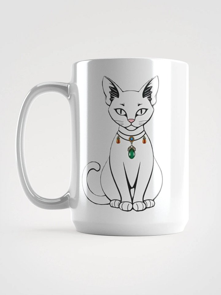 Feline Gem White Glossy Mug product image (1)